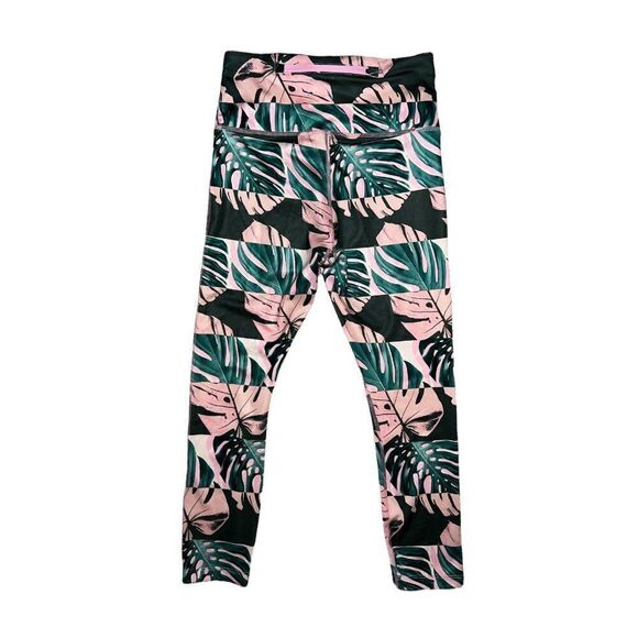 Nike Floral Multicolor Fast Crop Runway Women Leggings Women's Extra Small NWT - Picture 4 of 7